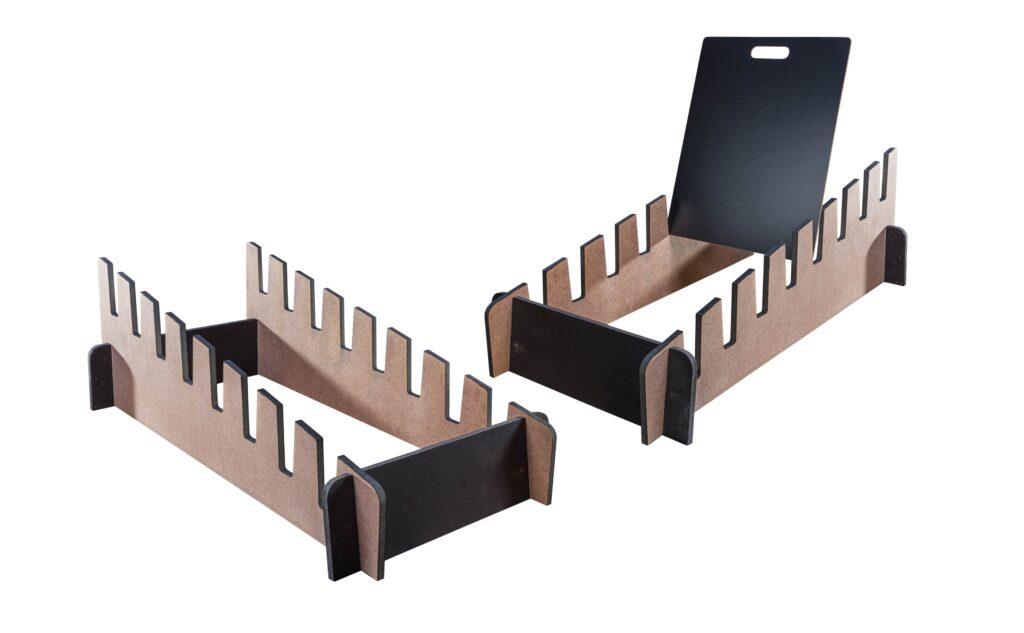 MDF Rack with and without sample board