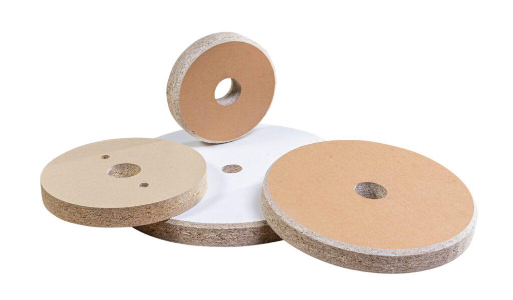 Particle Board Plugs and Endcaps
